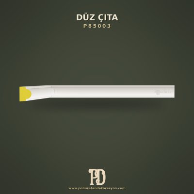 Poliüretan Minimalist Düz Duvar Çıtası 1x2 cm