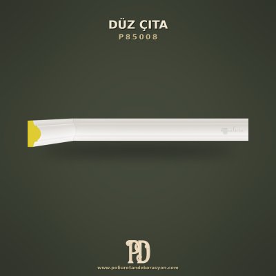 Düz Duvar Çıtası Minimalist Profil Poliüretan 2x4 cm