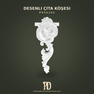 Poliüretan Geniş Açılı Oymalı Çıta Köşesi 68x29 cm