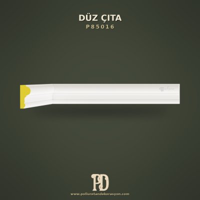 Dekoratif Düz Poliüretan Duvar Çıtası 2x5 cm