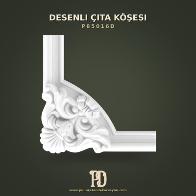 Poliüretan Desenli Çıta Köşesi 29x29 cm Oymalı Motif