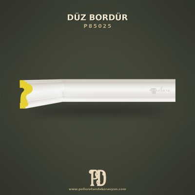 Poliüretan Düz Bordür 3x6 cm Duvar Çıtası
