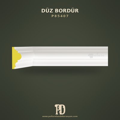 Poliüretan Düz Bordür Duvar Profili 4x9 cm