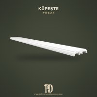 Poliüretan Dekoratif Kavisli Küpeşte Profili 28x240x5 cm